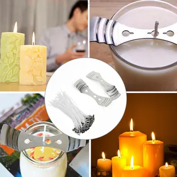

205pcs Sturdy Wick Craft Tools Candle Making Kit DIY Handemade Fixator Sticker Candle Making Kit