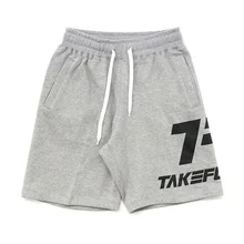 Мужские летние шорты спортивные для бега эластичные тренировочные шорты для фитнеса хлопковые свободные трендовые Шорты повседневные спортивные шорты для бега