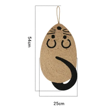 

Mouse Shaped Cat Scratching Mat Anti Scratch Sisal Pad Interaction Toy Furniture Protection Wall Hanging DNJ998