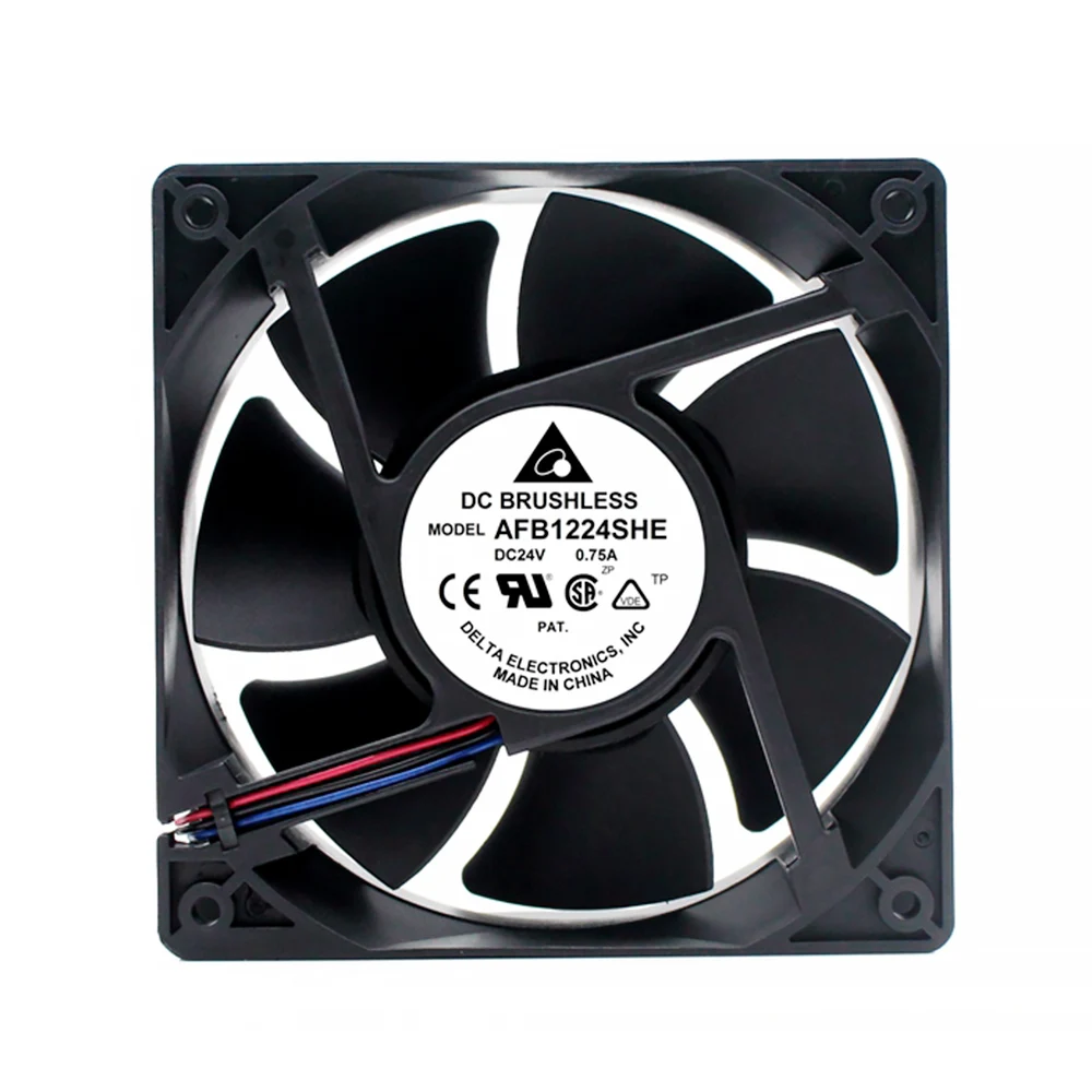 

10 PCS For delta AFB1224SHE 12038 120mm 12cm DC 24V 0.75A server inverter axial cooling fans 120X120X38MM
