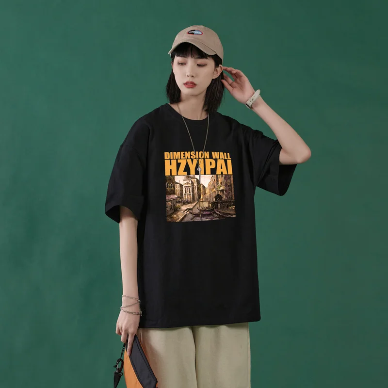 SingleRoad Female T-shirt 2020 Summer Oversized Graphic Unisex Hip Hop Harajuku Tshirt Japanese Streetwear T Shirt For Women