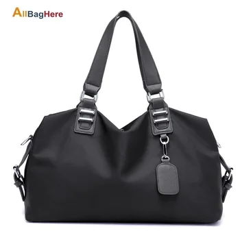 

Nylon Single Shoulder Waterproof Female Bag New Fashion Solid Color Fitness Travel Bags Light Large Capacity Crossbody Big Bag