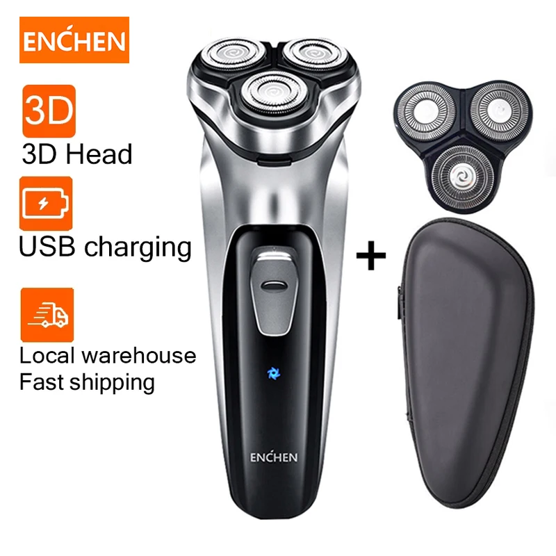 Xiaomi Youpin Electric Shaver Men 3D Type-C USB Rechargeable Razor 3 Blades Portable Beard Trimmer Cutting Machine For Shaving | Бытовая