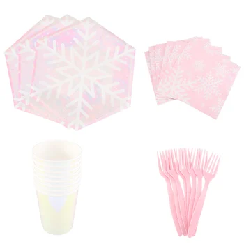 

60pcs Christmas Party Tableware Set Disposable Tableware Paper Plate Paper Cup