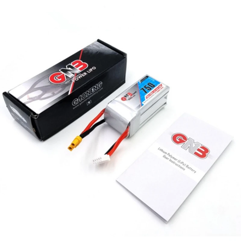 FFYY-GNB аккумулятор Gaoneng GNB 14,8 V 750MAh 80C 4S XT30 для радиоуправляемого дрона