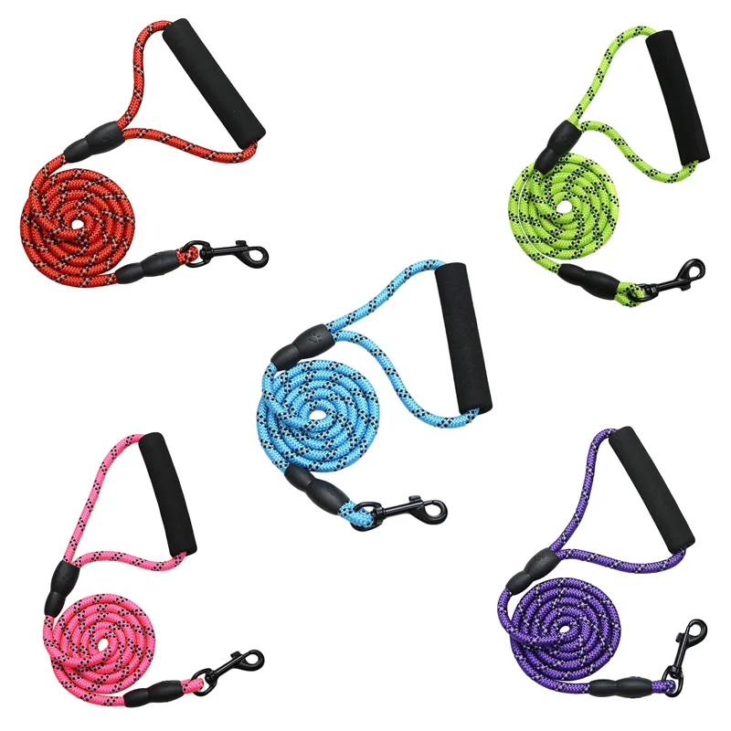 

2 Way Pet Dog Leash Reflective Nylon Rope Leashes for Small Medium Dogs Explosion Proof Outdoor Training Durable Dog Accessories