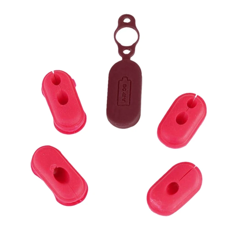 

4 Piece Durable And Lightweight Case Silicone Cap For Mi M365 Electric Scooter Charging Port Cover Dust Plug