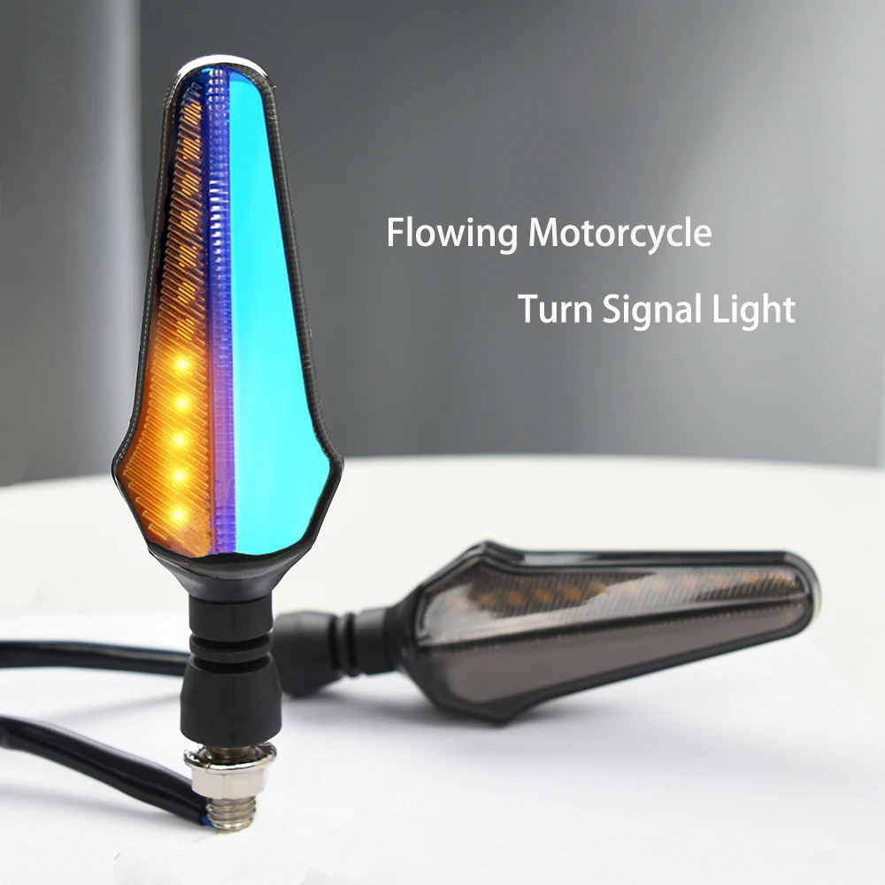 

12V Flowing Motorcycle Turn Signal Brake Lamp DRL Indicator Light Racing Amber Flasher Led Blinker Flicker Lights Accessories