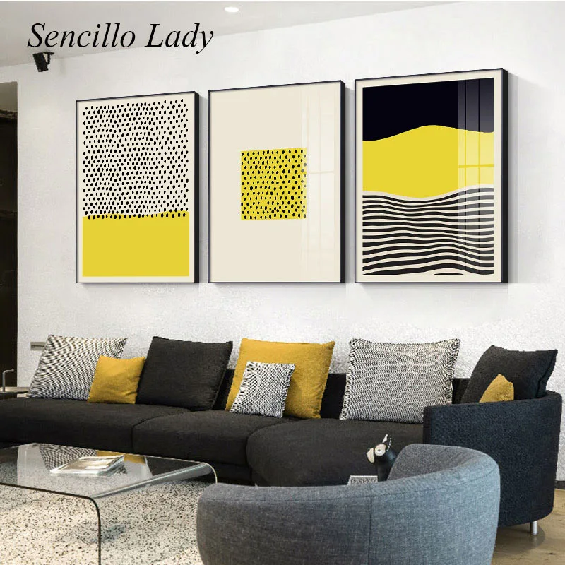 

Abstract Geometry Line Canvas Painting Contemporary Art Poster Minimalist Print Modern Wall Picture for Living Room Decoration