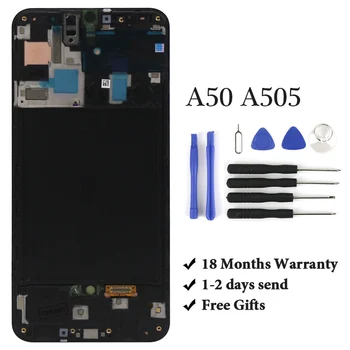 

100% test For A50 A505 lcd display OEM quality no dead pixel For mobile phone A505 lcd screen assambly replacement