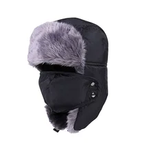 Ski Hat Snow Cap Earflap Russian Women Men Faux Fur Warm Portable Winter Cossack Cap