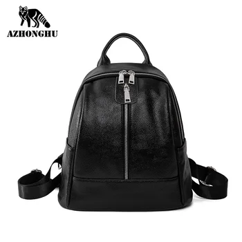 

Genuine Leather Backpack Women 2020 New Korean Version Of Soft Leather Travel Wild Trendy Fashion Cowhide Large Capacity Ladies