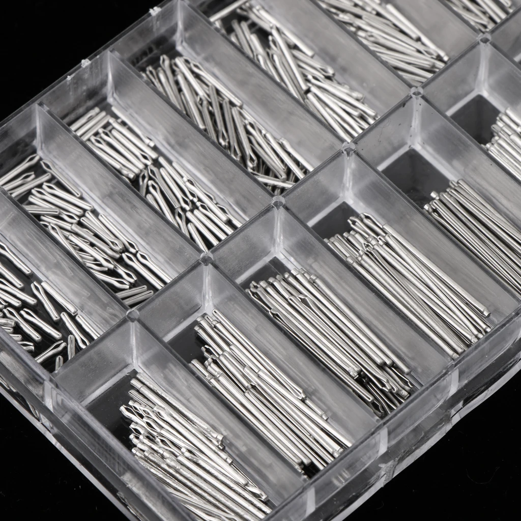 360pcs Watch Band Cotter Pin Assortment with Large Industrial Storage Case 360pcs Watch Band Cotter Pin Assortment with Large Industrial Storage Case