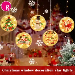 Magixun – lanternes de noël à Led, lustre de peinture couleur, lampes suspendues à cordes en cuivre, pour fenêtre, salle de noël 