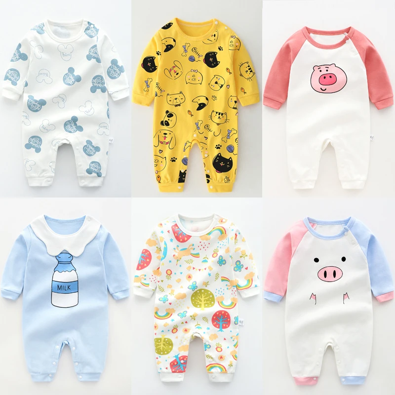 赤ちゃんのジャンプスーツ新生児の女の子服ベビー服漫画ロンパース幼児服 ロンパース Aliexpress