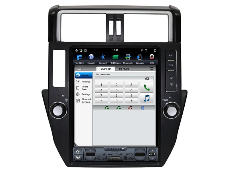 Китай хороший Tesla Android 8,1 навигация для TOYOYA PRADO 2010-2013 Bluetooth радио gps Мультимедиа PX6 процессор вертикальный экран