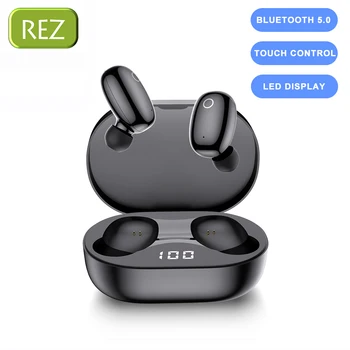 

REZ W2 TWS Touch Control Bluetooth 5.0 Earphones Sports Music Wireless Earbuds Headphone Noise Cancelling Gaming Headset