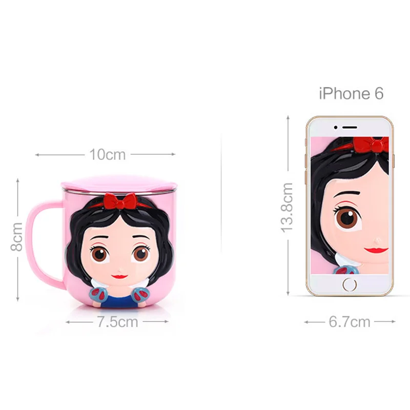 Disney-tazas de dibujos animados de Stitch para niños, taza de leche de  Mickey Mouse, taza de acero inoxidable 3D de Frozen Elsa, taza para beber,  taza de Minnie - AliExpress