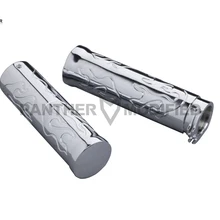 " 25 мм хромированный пожарный мотоциклетный ручной Руль, чехол для мотоцикла Kawasaki 1500 Honda 750 GL1800 Suzuki Yamaha 1600 Harley Dyna