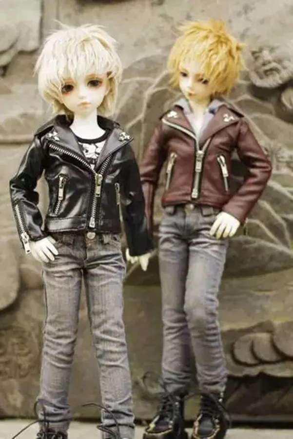 1/4 scale BJD doll clothes leather jacket coat for BJD/SD accessories MSD.Not included doll,shoes,wig and other A0992