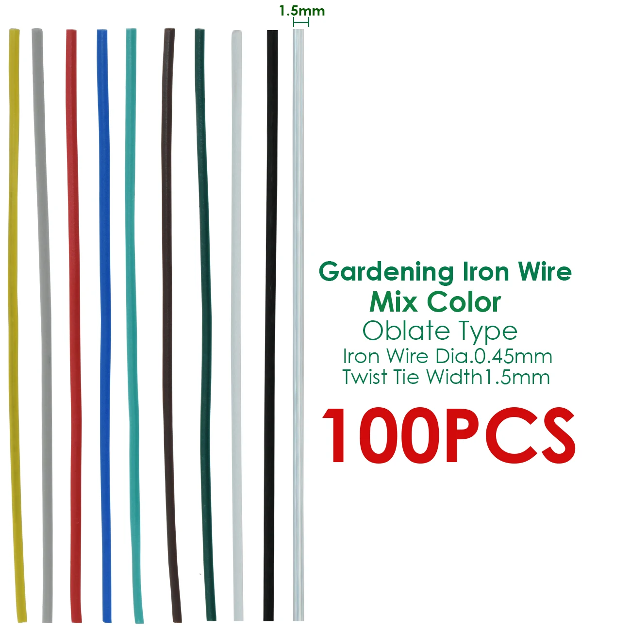 Plant Ties 100PCS Green Gardening Vine Climbing For Bonsai Flower Cucumber Grape Rattan
