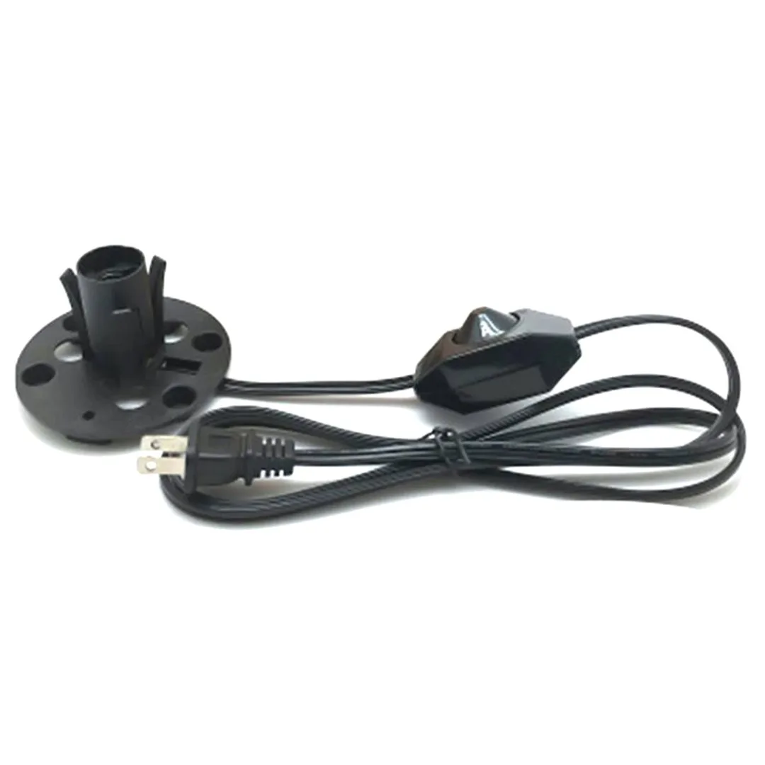 Mayitr Salt Lamp Power Cord Electric Power Dimmer Cable Cord 50W 110V Salt Lamp Power Cables E12 Socket US Plug