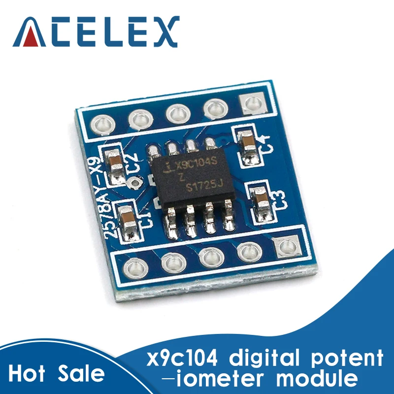 Lidahaotin x9c104 num/érique Module 100 Potentiometer Convertisseurs num/érique pour r/égler la Balance Pont