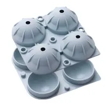 4 отверстия силиконовый ледяной шар Производитель круглая Сфера лоток кубик прессформы лоток виски коктейль