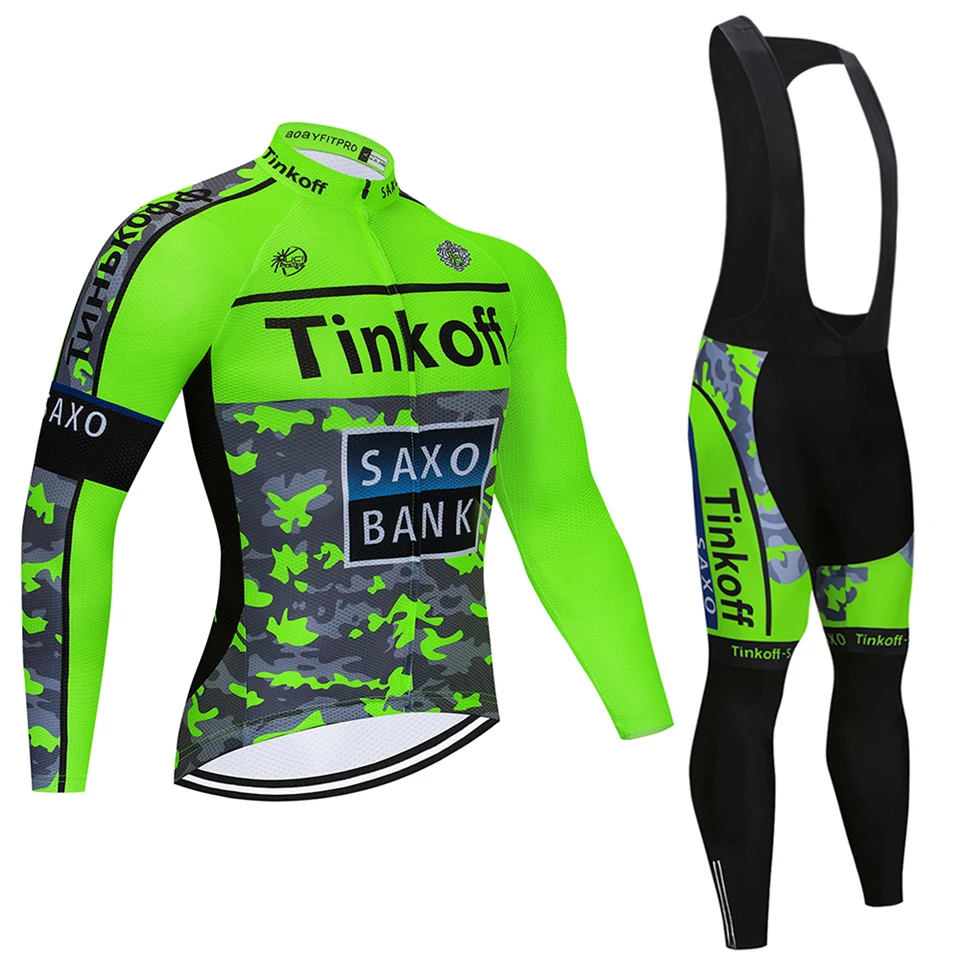 Tenue cycliste homme, комплект из Джерси для велоспорта, весенняя одежда для горного велосипеда, одежда для велоспорта с длинным рукавом для мужчин, одежда для велоспорта - Цвет: Цвет: желтый