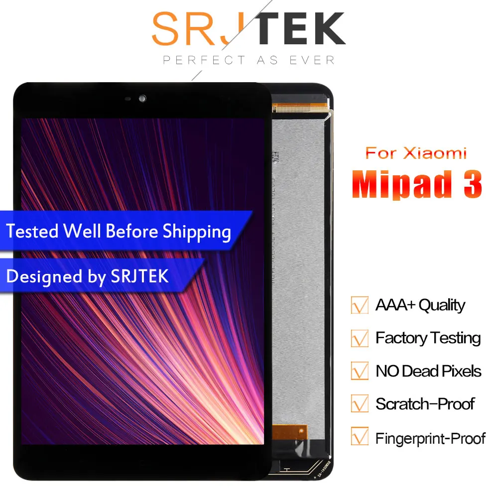 ЖК-дисплей Srjtek 7 85 дюймов для Xiaomi Mi Pad 3 Mipad матричный сенсорный экран дигитайзер в