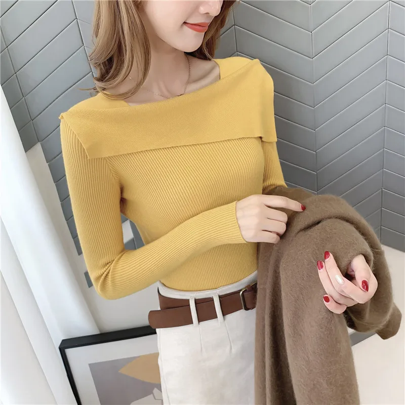 Джемпер Blusas De Inverno Feminina 9296, новая верхняя одежда без подкладки с большим отворотом, размеры 38-1/2, 4 полки - Цвет: see chart