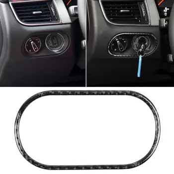 

Carbon Fiber Car Start Headlight Button Cover Sticker for Porsche Cayennes Macan Decorative Stickers Car Accessories