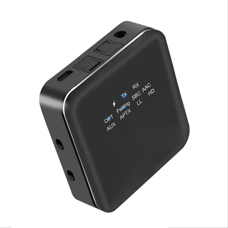 Топ Bluetooth 5,0 аудио Bluetooth передатчик приемник 2 в 1 3,5 мм V5.0 беспроводной адаптер с Bluetooth для автомобиля и ТВ