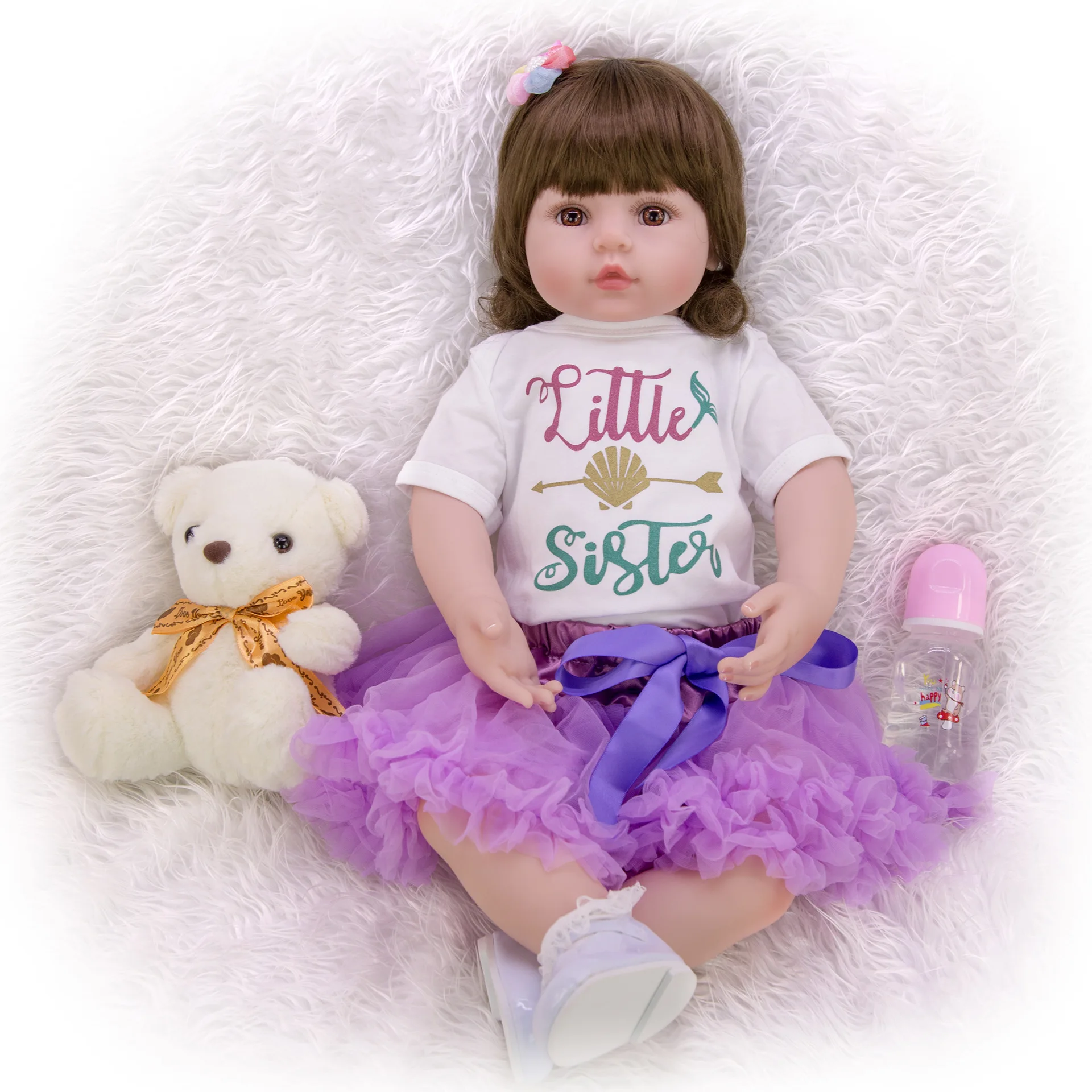 KEIUMI, 24 дюйма, Bebe Reborn, кукла для маленьких девочек, 60 см, мягкая виниловая силиконовая ткань, кукла принцессы, Реалистичная, детская игрушка Playmate