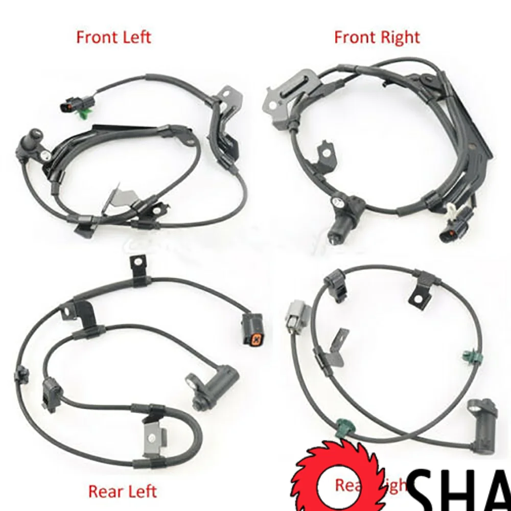 4 Set Front Rear Left Right ABS Wheel Speed Sensors MN102573 MN102574 MN102577 MN102578 for Mmitsubishi L200 2500D 2400 3500