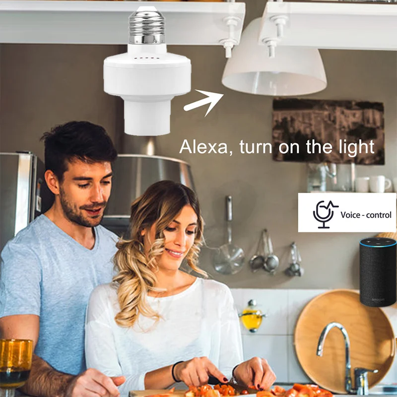 Tuya Smart Life Wifi Smart Light Bulb Socket Adapter E27 E26 Switch Lamp Base Holder For Amazon Alexa Google Home Smart Life Tuya Smart Life Wifi Smart Light Bulb Socket Adapter E27 E26 Switch Lamp Base Holder For Amazon Alexa Google Home Smart Life