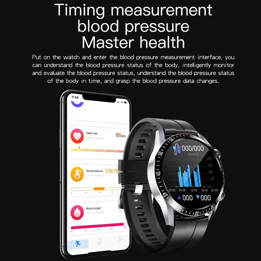 CAH20072902O_CK29 Round Thin 1.28 Screen Smart Watch Bluetooth Touch Waterproof IP67 Smart Band Call Temperature Multi-dials Smart Bracelet (8)