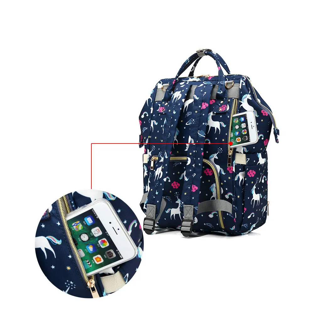 Baby Bag Large Capacity Waterproof Diaper Bag Fashion Mummy Maternity Backpack Baby Care Bag Travel Backpack Nursing Handbag