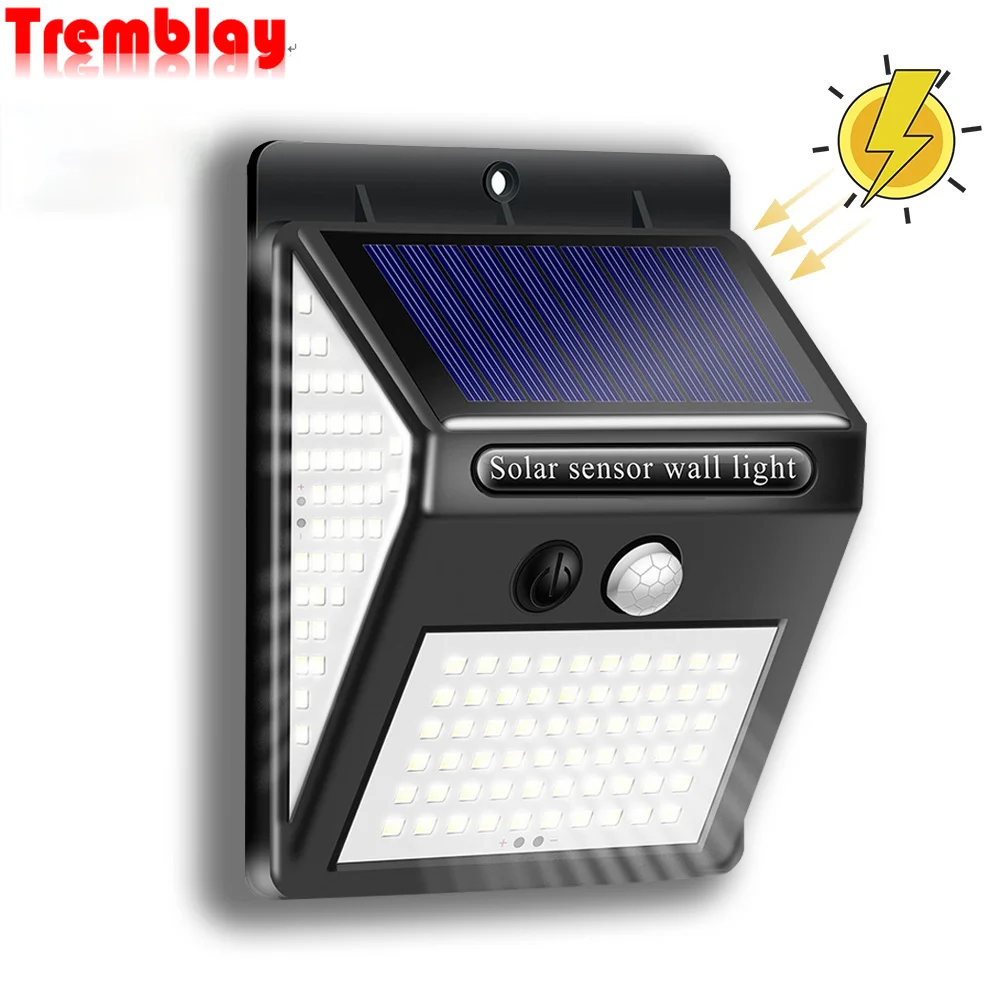 

Waterproof 144 LED Solar Light Outdoor Solar Lamp PIR Motion Sensor Solar Powered Sunlight Street Lights for Garden Decoration