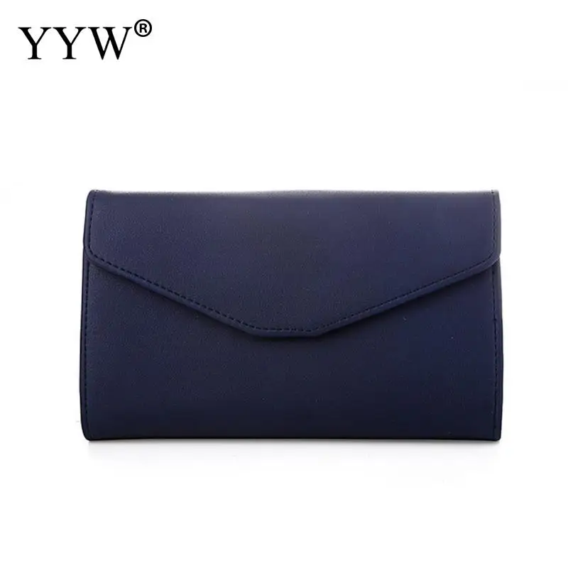 

Ladies Concise Clutches Classical Solid Leather Envelope Wallet Soft Surface Envelope Purse Female Simple Wallet Daily Pouch