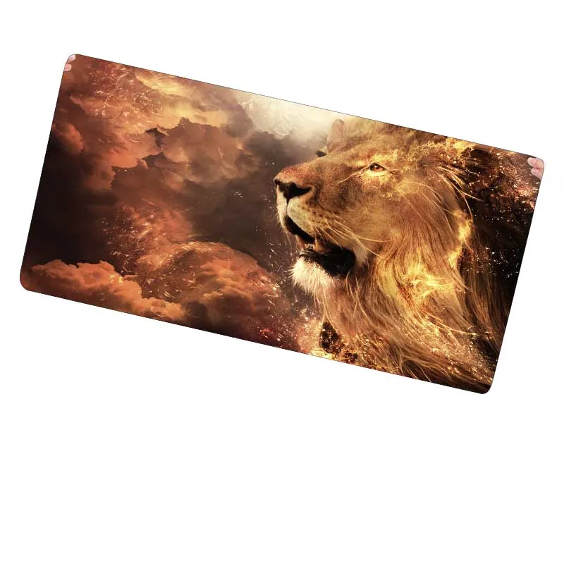  Free Shipping Lion's Head Animal Large Mouse Pad Keyboards Mat for League of Legends Dota 2 LOL CS 