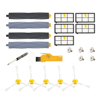 

Replacement Parts For Irobot Roomba 860 880 805 860 980 960 Vacuums,5 Pcs Hepa Filter, 5 Pcs 3-Armed Side Brush, 2 Set Tangle-Fr