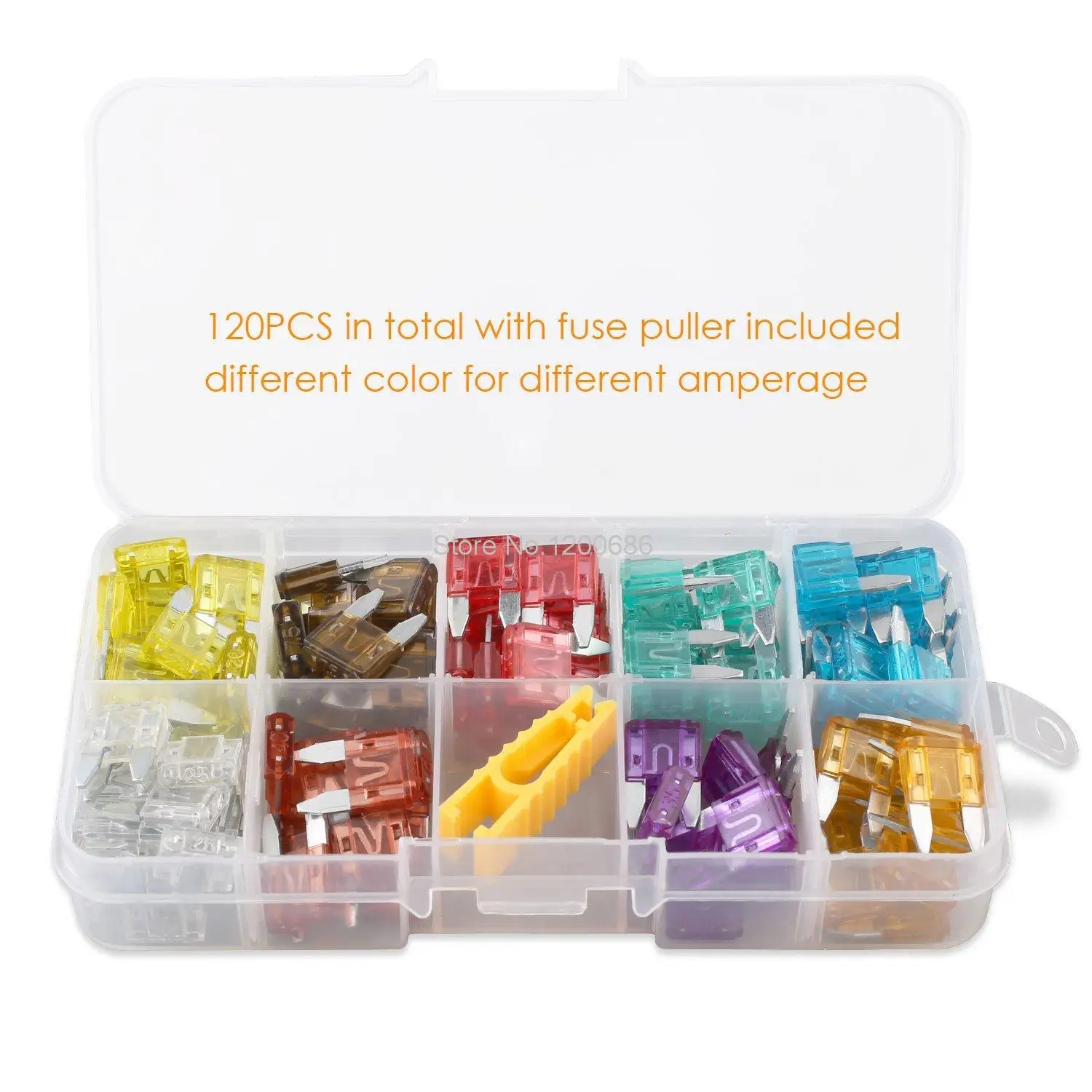 

Small Blade Car Fuse Automotive Replacement Fuse Puller Included