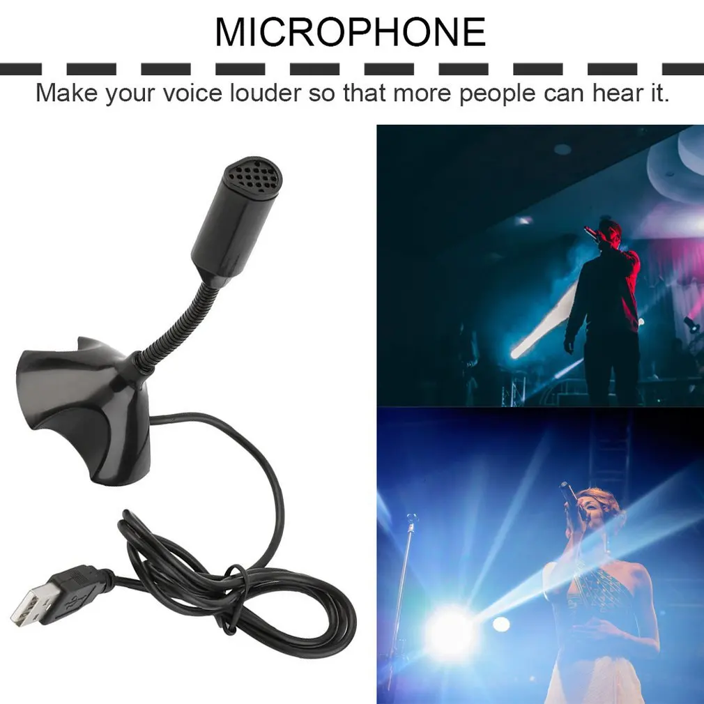 2018 Новейшая USB подставка мини микрофон настольные микрофоны для ПК настольный