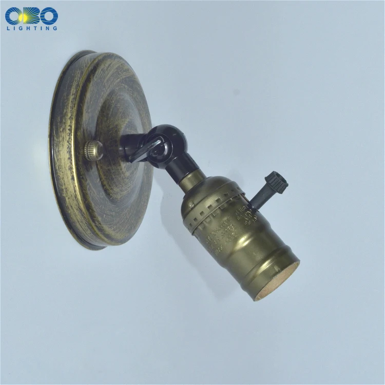 de parede em bronze com interruptor de 110mm.