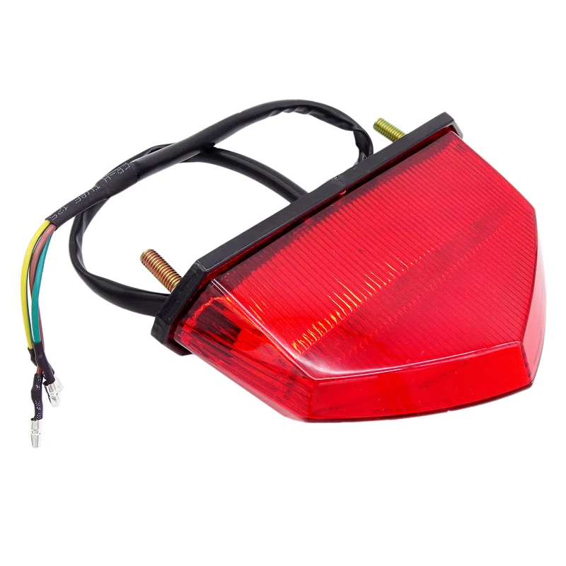 

1 Pcs YAM Universal Motorcycle ATV Dirt Bike Brake Stop Running Tail Light DC12V RED 10LED