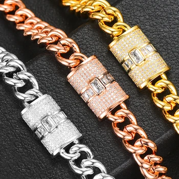 

GODKI Luxury Chunky Link Bracelet For Women Wedding Full Cubic Zircon Crystal CZ Dubai Bracelet Party Jewelry 2020