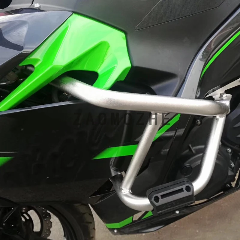 Мотоцикл ремонт Танк ЗАЩИТА аварийный двигатель бар рама для kawasaki ninja 400