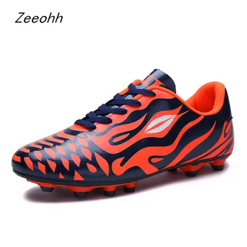 

Soccer Shoes Long Short Spikes Ankle Football Boots Outdoor Sneakers Men Adults Athletic Training Sock Cleats 35-43 chuteira