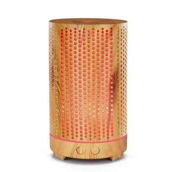 

Wood Grain Essential Oil Aromatherapy Diffuser Electric Ultrasonic Air Aroma Humidifier Diffuser with Colorful Led Night Light
